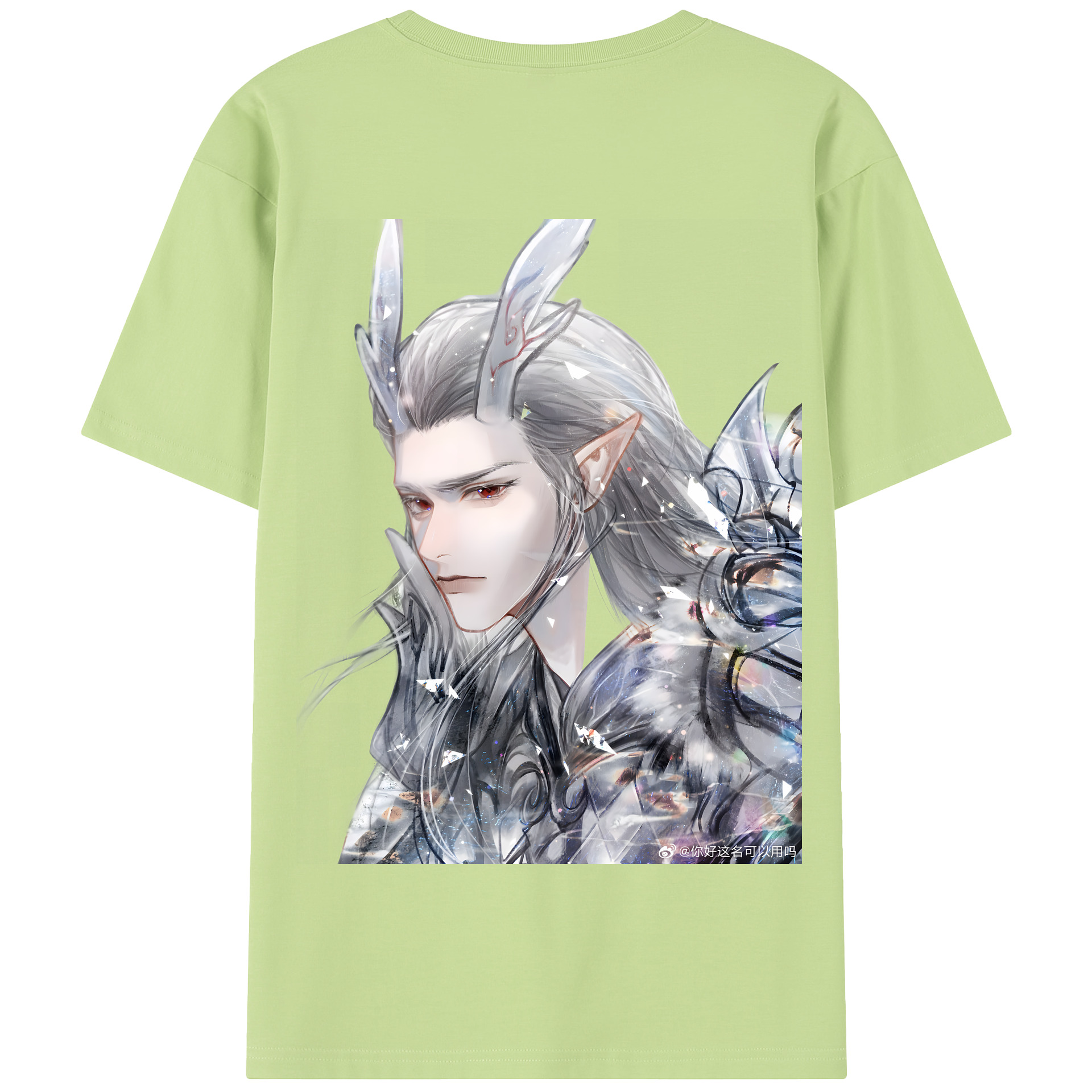 （画像用） Ne Zha 2 ナタ 魔童の大暴れ 綿100％半袖Tシャツ（背面プリント）